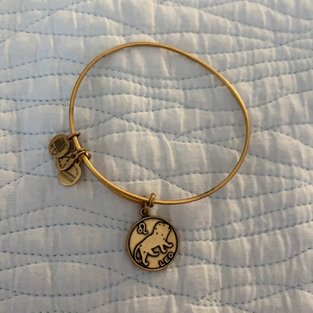 Gold Alex & Ani Leo Bracelet